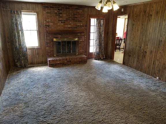Living room fireplace