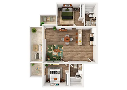 Floor plan 2 bedroom