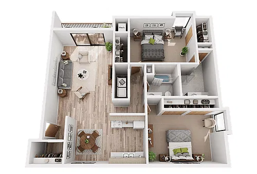 Floor plan 2B2R