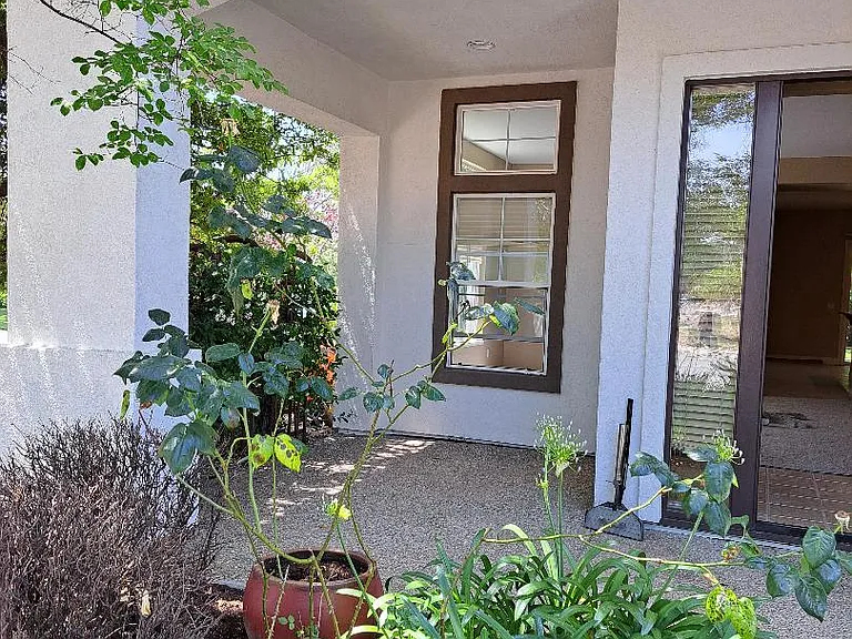 Front porch shaded sitting area