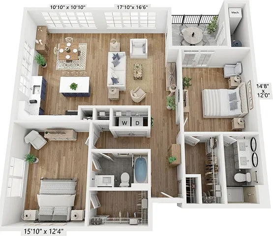 Floor plan 2C1
