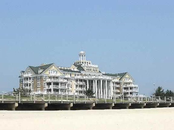 Beach view of the E&S