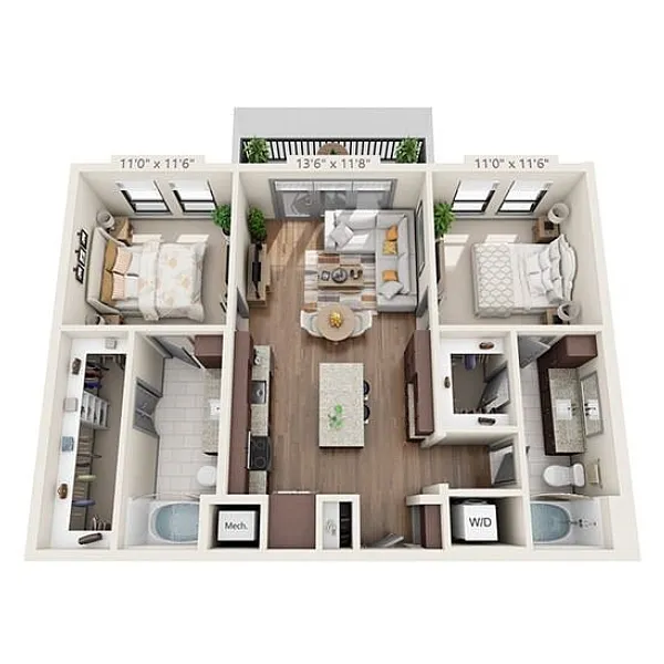 Floor plan B1A