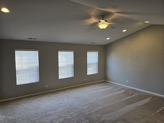 View of Master w/Vaulted Ceiling and Fan