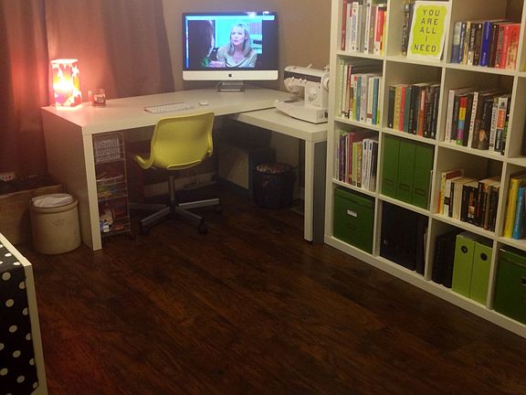 Bedroom used as office