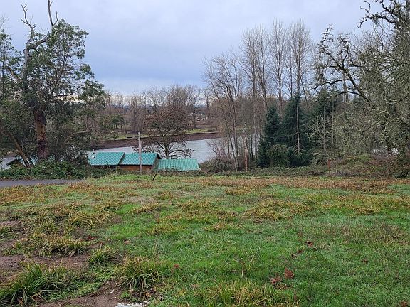 front yard and river