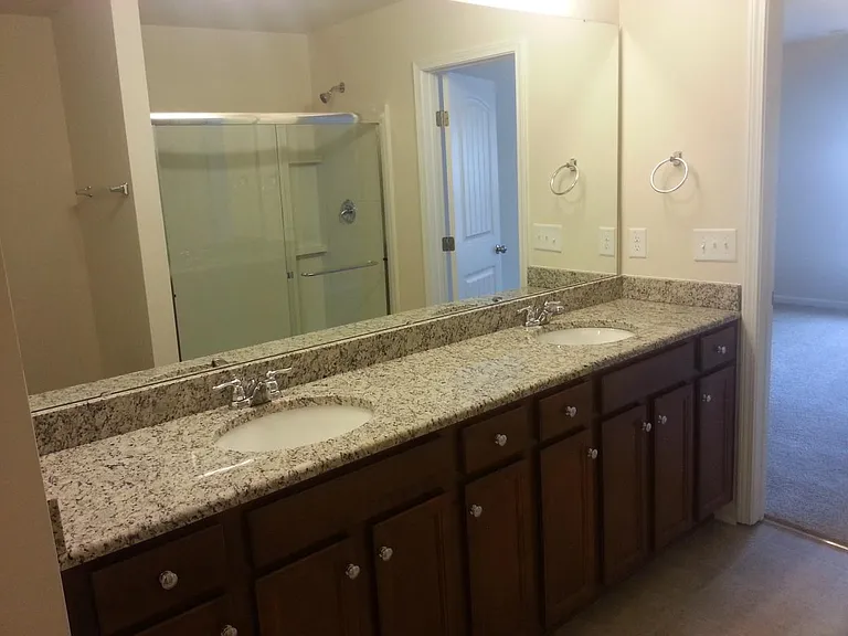 Master bath with double vanity