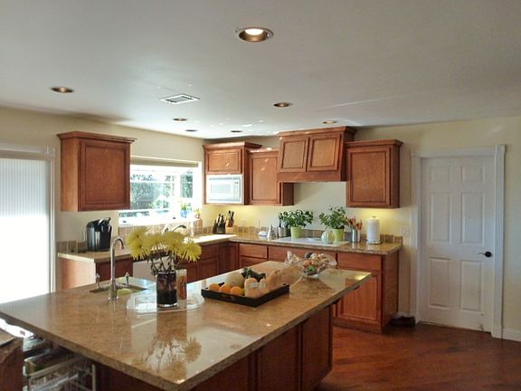 Recently painted kitchen