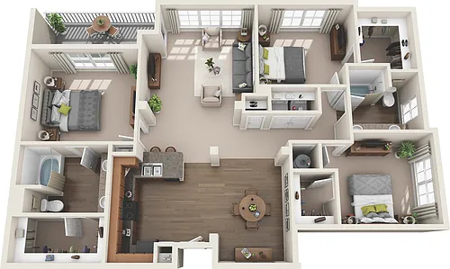 Floor plan The Redbud