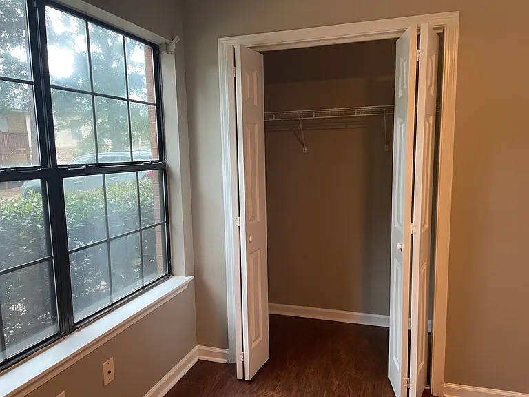 Second, large bedroom has a great closet and good lighting