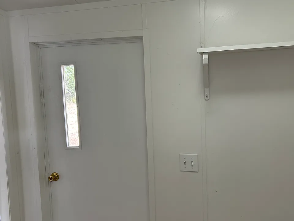 Back door and utilty area