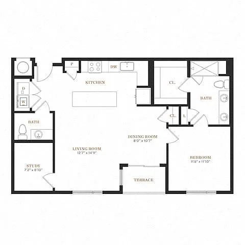 Floor plan 1M