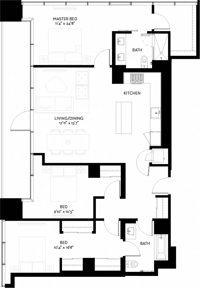 Floor plan 3S-F