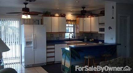 Eat-in Kitchen & Bar!
						:
						Custom hand-painted Tropical Island. All new; smooth-top Range, Micro, Ref & DW!