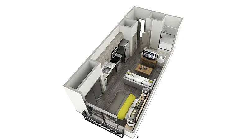Floor plan The Energized - Inspire Apartments