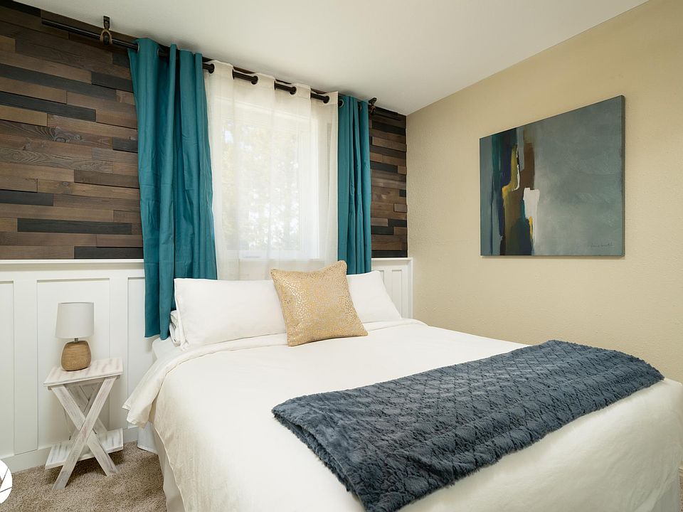 Cozy bedroom with memory foam queen mattress