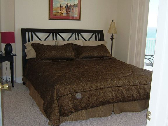 Master Bedroom with view of gulf