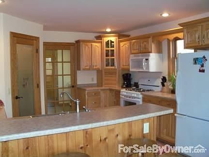 Amish Hickory Cabinetry in Kitchen