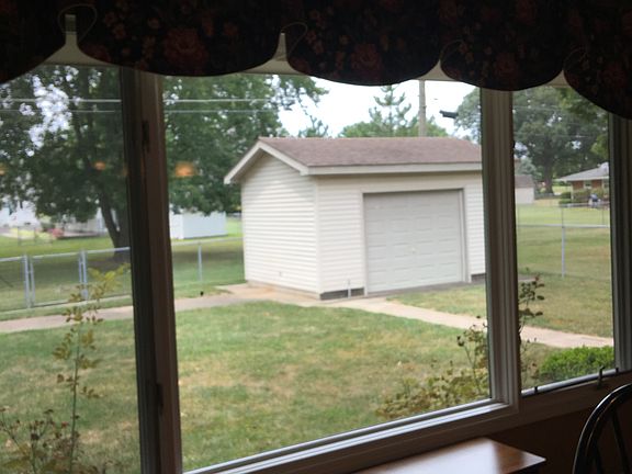 Backyard view from kitchen 