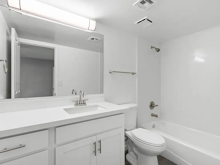 Master Bathroom with Quartz wall