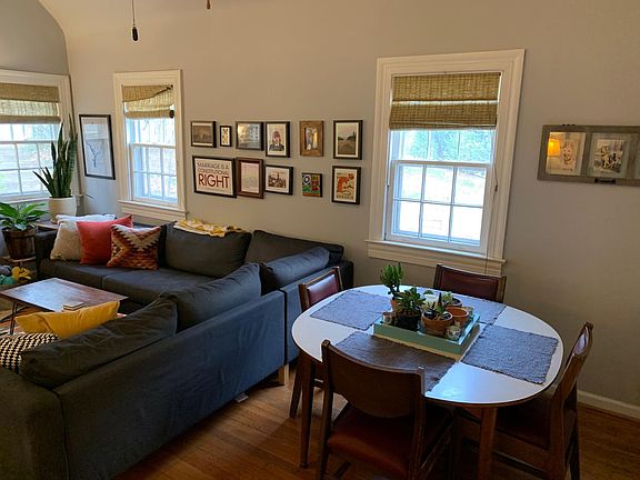 Another view of the family room including the dining table
