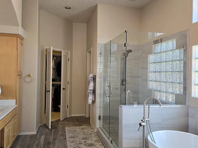 Updated master bathroom