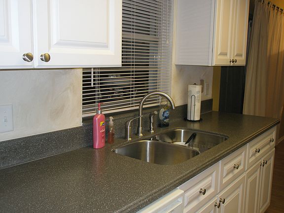 New cabinets & sink