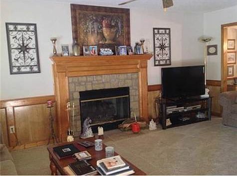 Fireplace in Living Room.