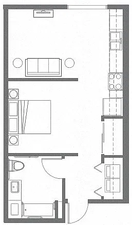 Floor plan Studio A