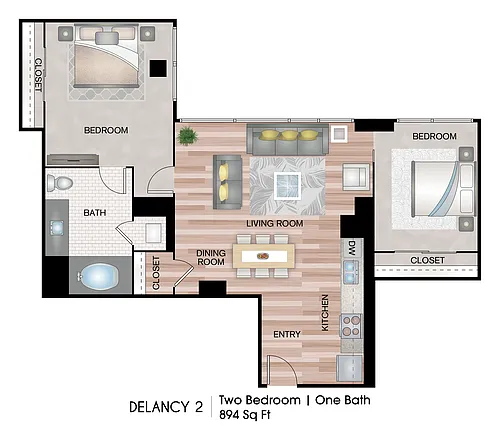 Floor plan Delancy 2