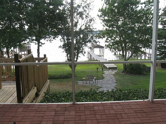 View of the lake from many rooms
