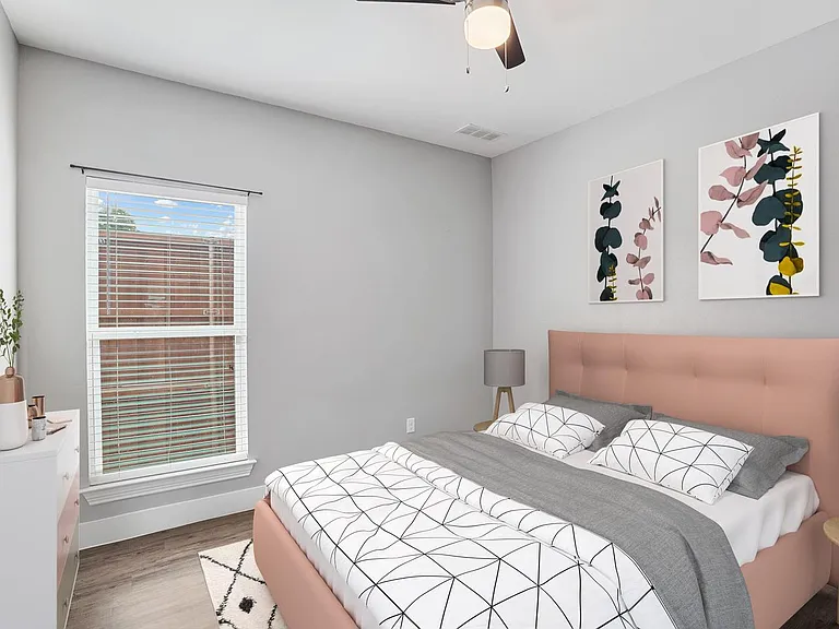 Bedroom 2. This image shows a virtually furnished space. Bedrooms come unfurnished.