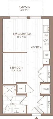 Floor plan Studio-S2