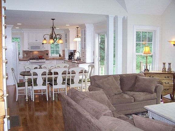 living rm and dining area