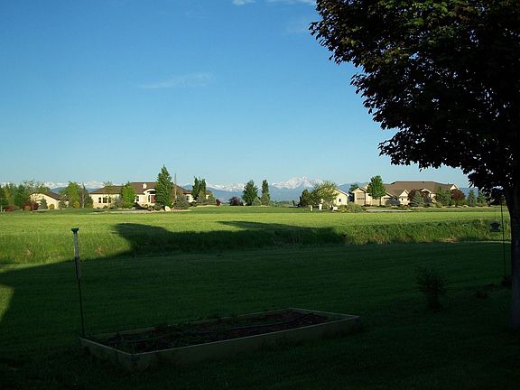 open space with mountain views from rear of house