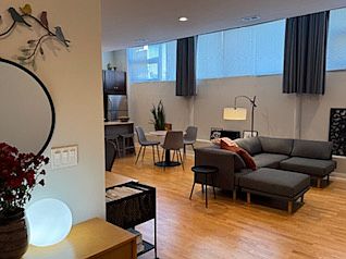 Entry to open, living, dinning & Kitchen
