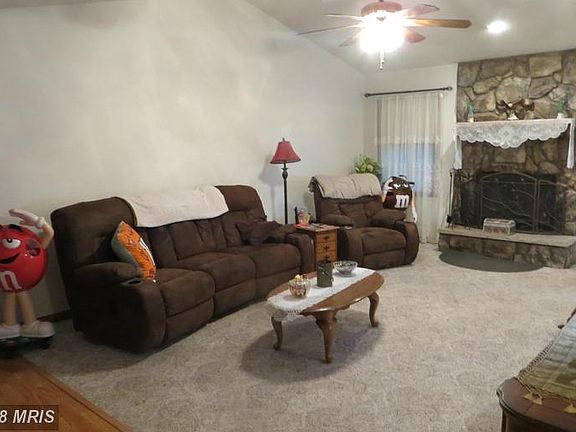 Vault Living Room-wood fireplace