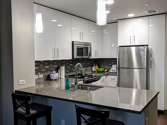 Kitchen, opens into living