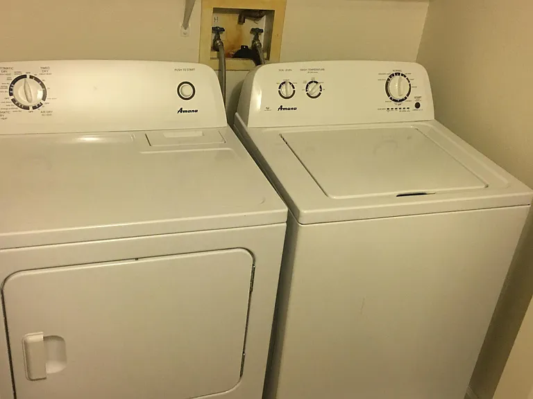 Washer and Dryer in unit included (but not maintained by landlord)