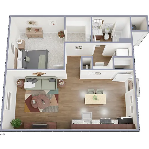Floor plan 1 Bedroom