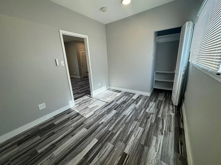 Bedroom with spacious closet
