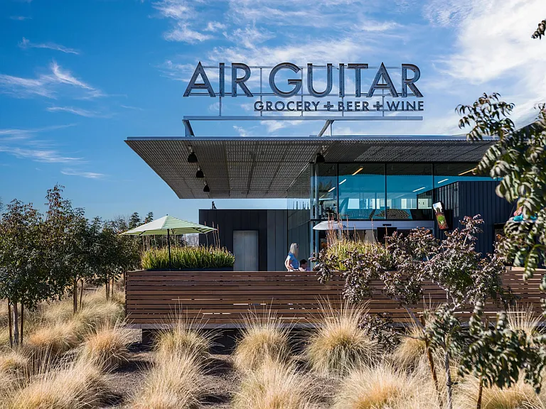 Grab, sip, and rock on at Air Guitar Grocery + Beer + Wine!