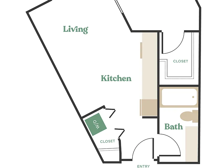 1 Bed, 1 Bath - Apt J 1 Bed, 1 Bath - Apt J