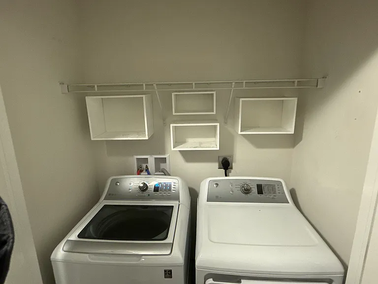 Upstairs Washer and Dryer