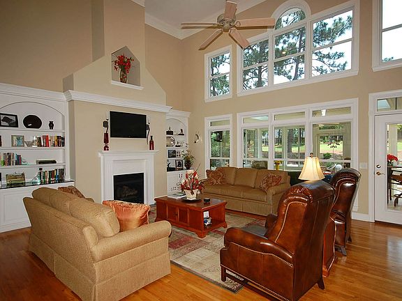LIVING ROOM WITH HARDWOOD FLOORING