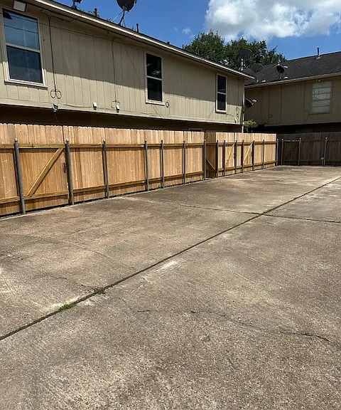 Entrance gate to townhouse