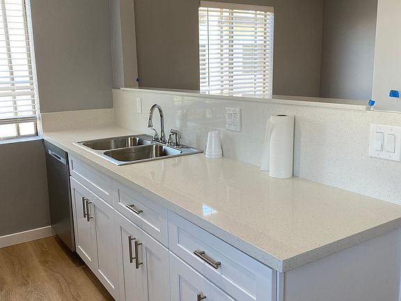 Kitchen open to living room