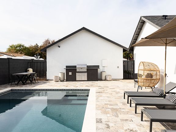 Shared pool and grilling area