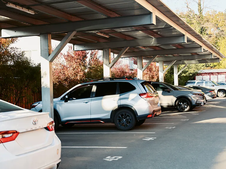 Covered parking available at additional cost