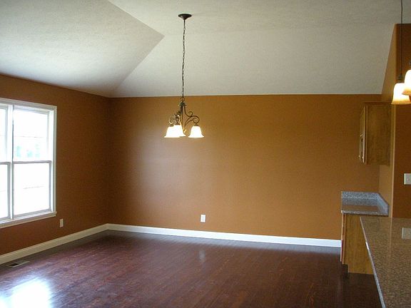 Breakfast room with built in desk & cabinets